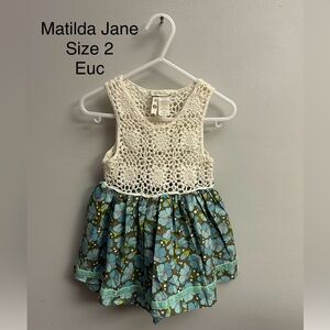 2T Matilda Jane crocheted tunic